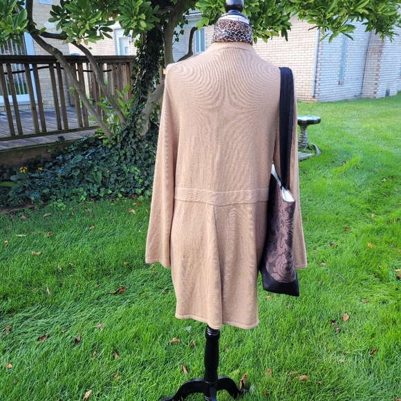 Talbots long cardigan in camel size XLP - Picture 2 of 6